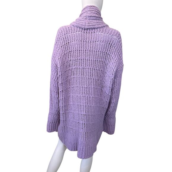 FREE PEOPLE X RTR X REVOLVE Lavender Serene Cardigan Sweater Size L - Picture 5 of 9